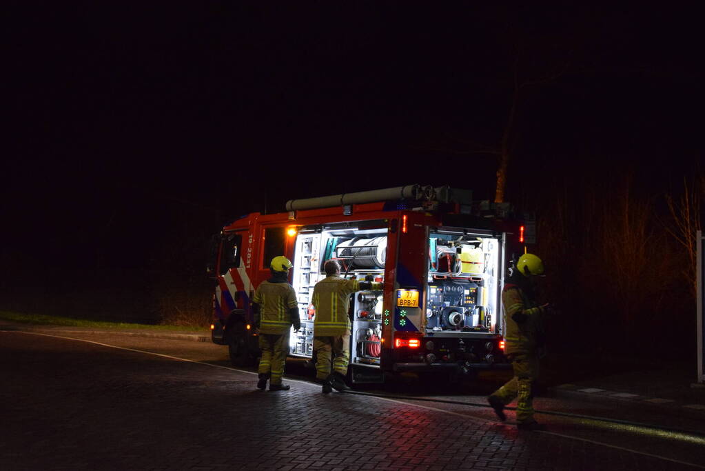 Brandweer ingezet voor brandstichting