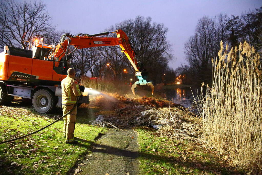 Brand in berg hooi geblust door brandweer
