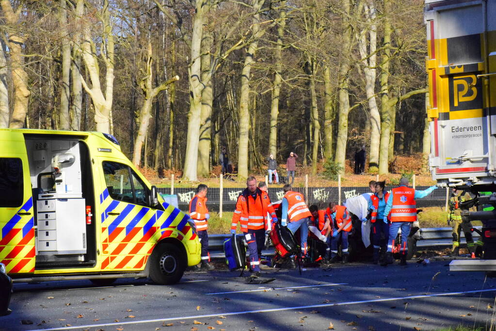 Zeer ernstig ongeval op snelweg