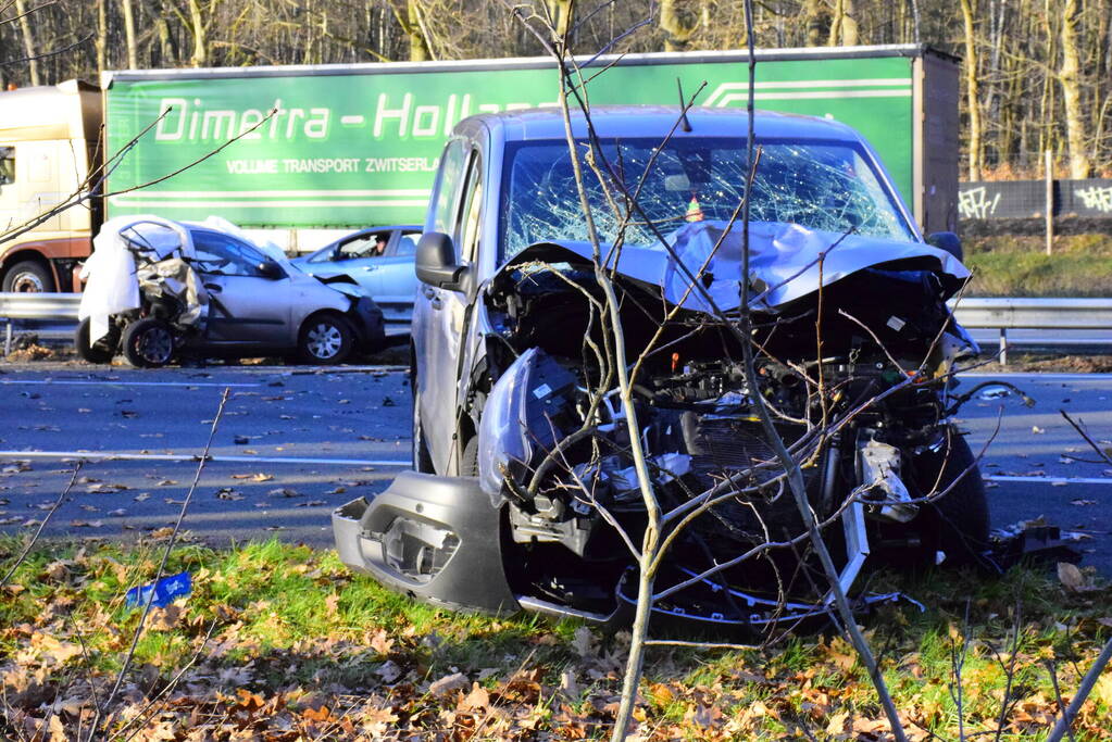 Zeer ernstig ongeval op snelweg