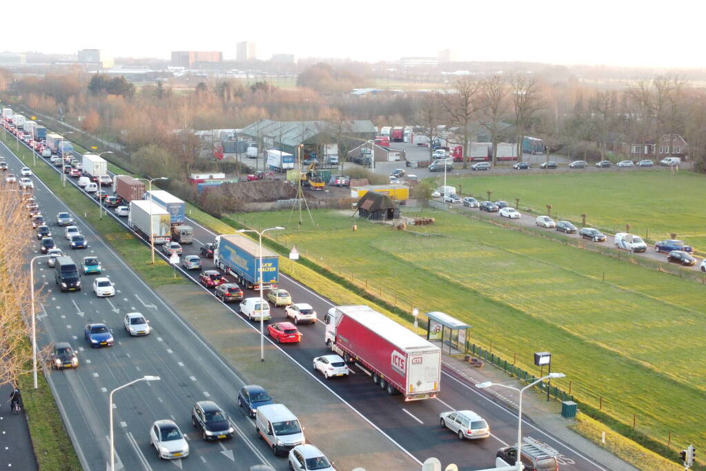 Enorme verkeerschaos vanwege ongeval
