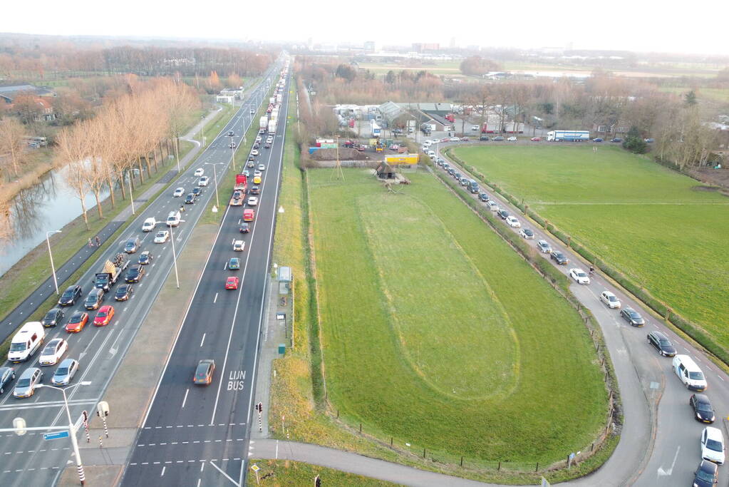 Enorme verkeerschaos vanwege ongeval