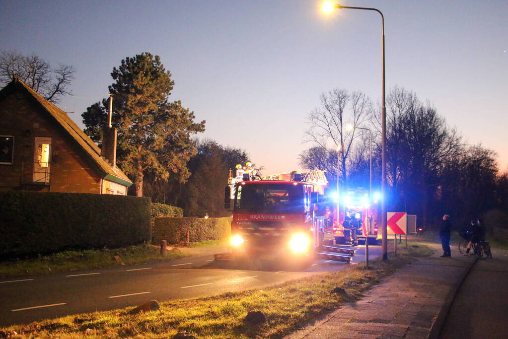 Rookontwikkeling bij schoorsteenbrand