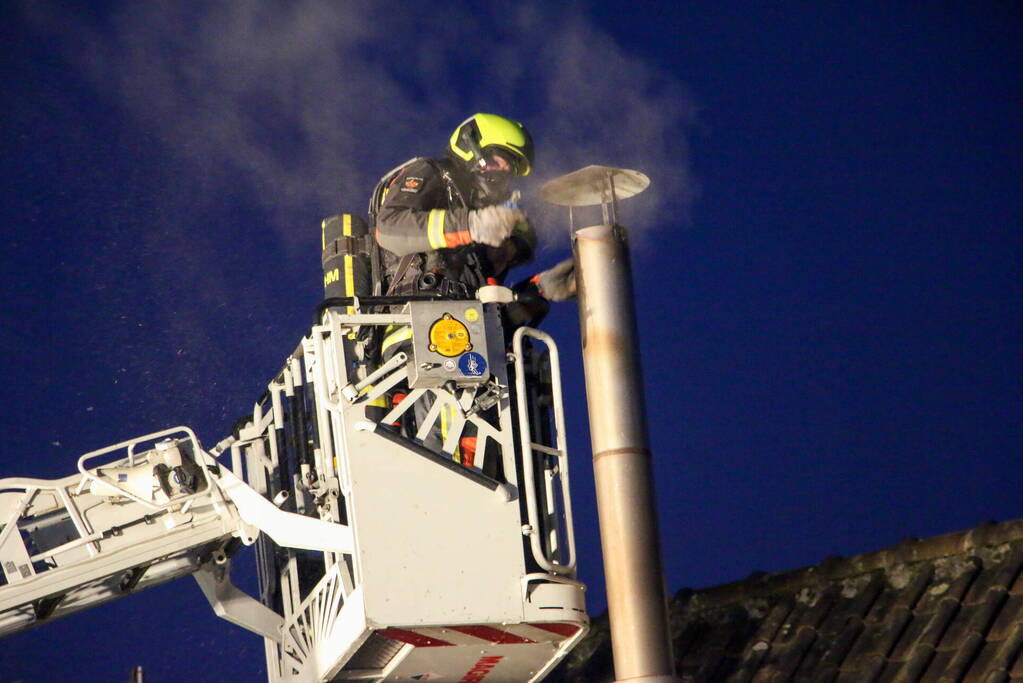 Rookontwikkeling bij schoorsteenbrand