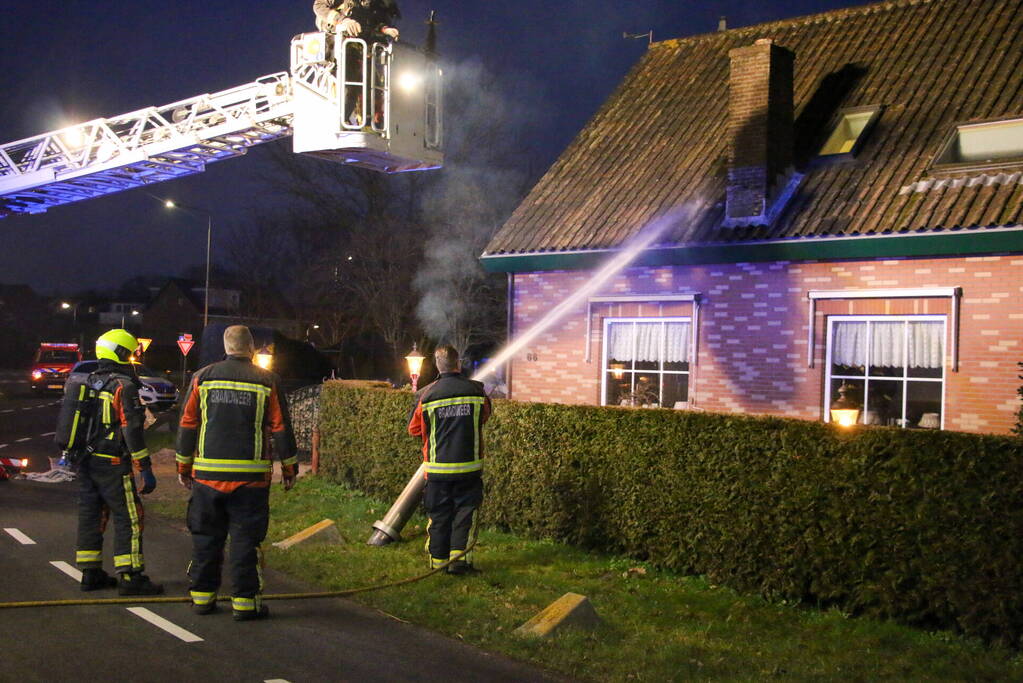 Rookontwikkeling bij schoorsteenbrand