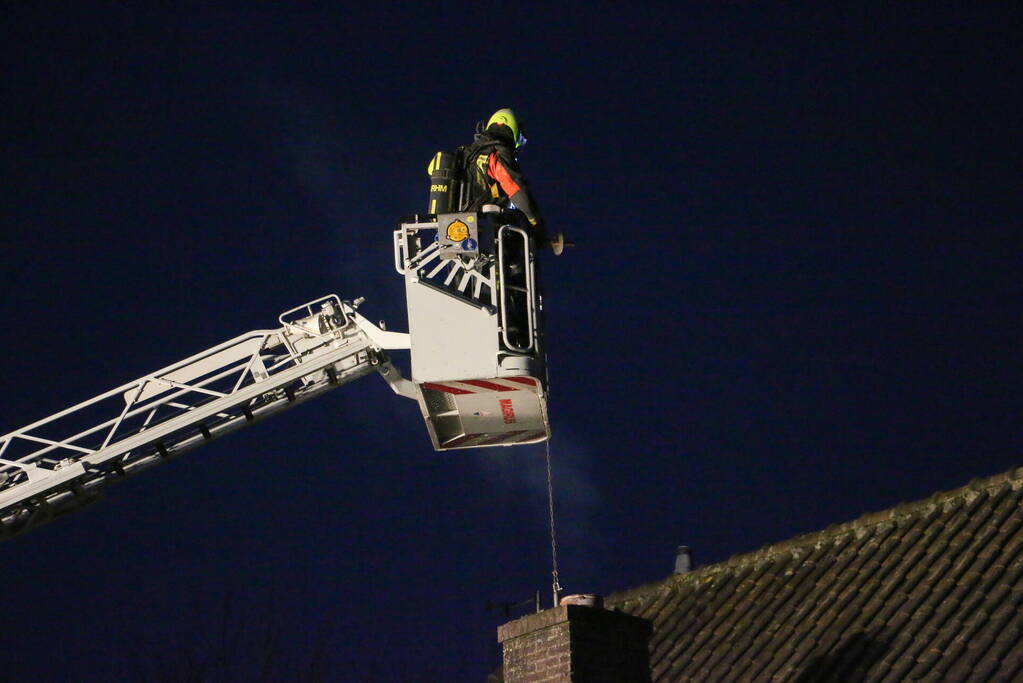 Rookontwikkeling bij schoorsteenbrand