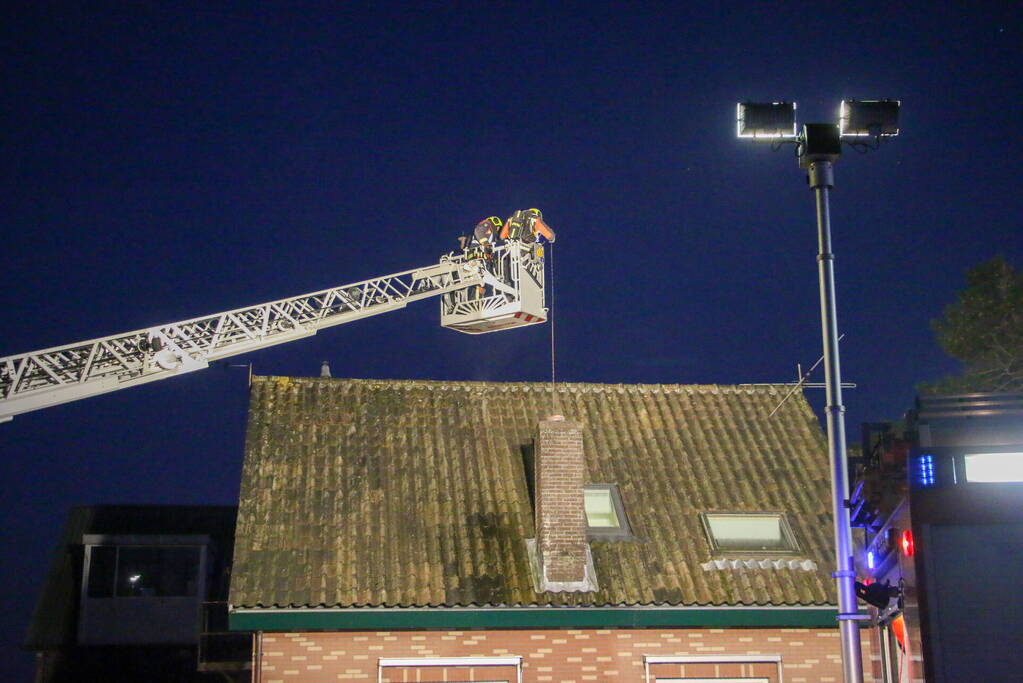 Rookontwikkeling bij schoorsteenbrand