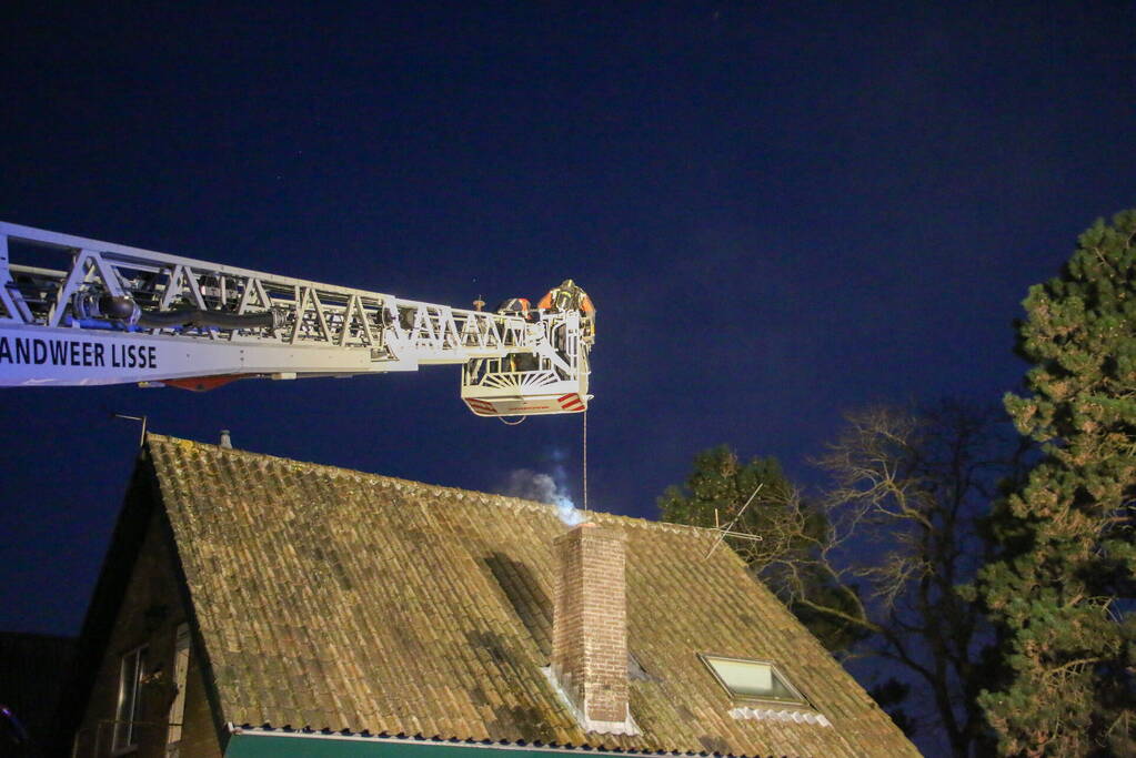 Rookontwikkeling bij schoorsteenbrand