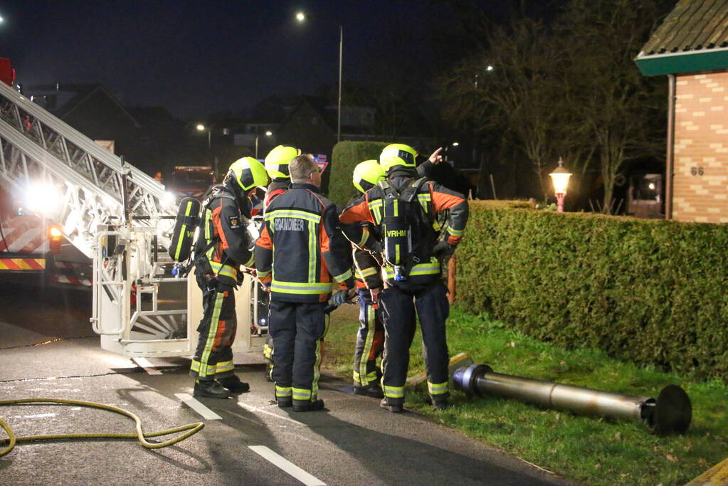 Rookontwikkeling bij schoorsteenbrand