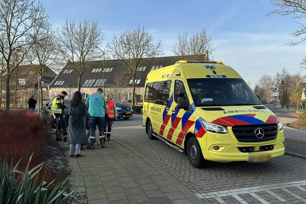 Voorwiel fiets gebroken bij botsing
