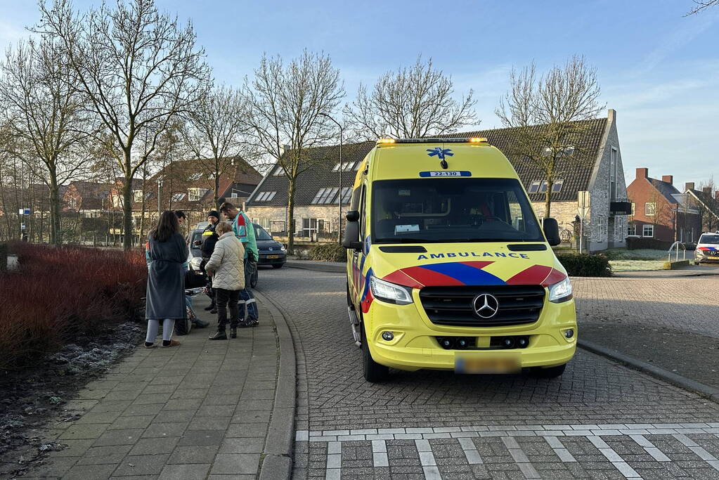 Voorwiel fiets gebroken bij botsing