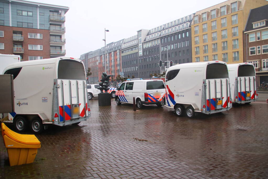 Stadsreiniging druk met rommel van supporters