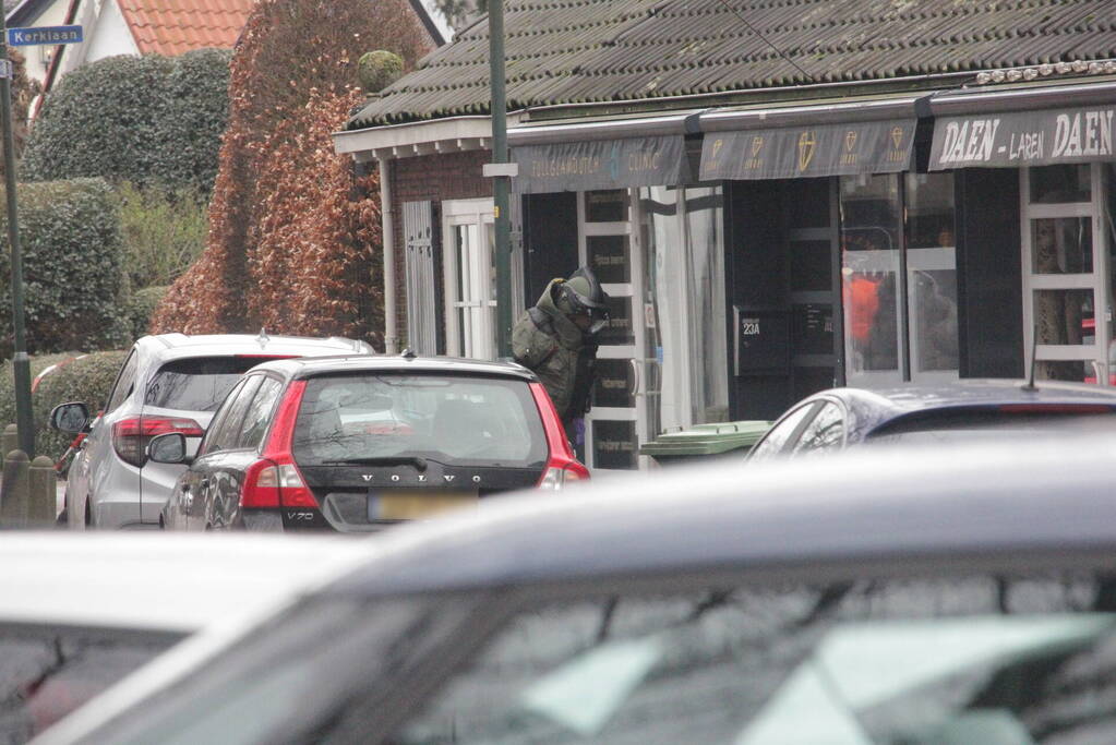 Explosieven Opruimingsdienst doet onderzoek naar mogelijke explosief