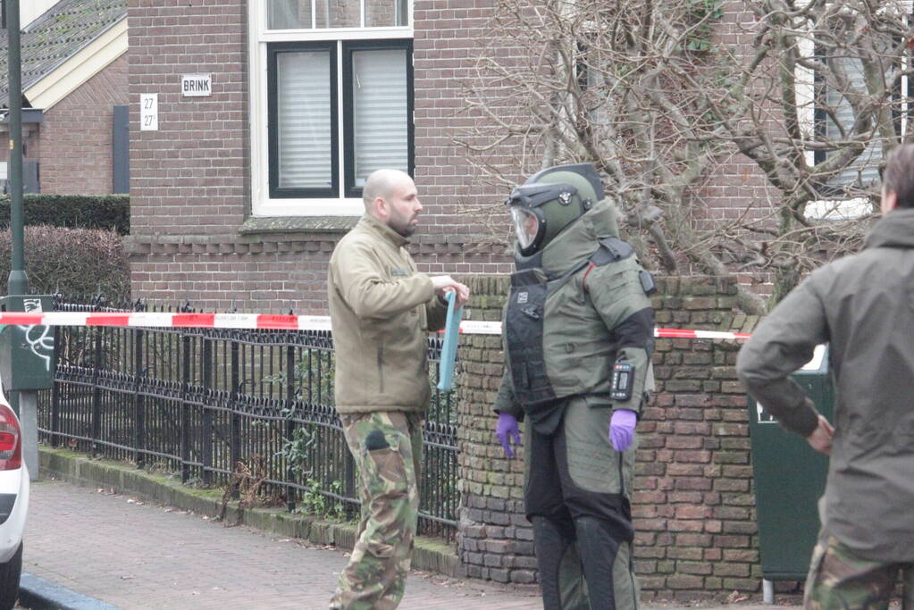 Explosieven Opruimingsdienst doet onderzoek naar mogelijke explosief