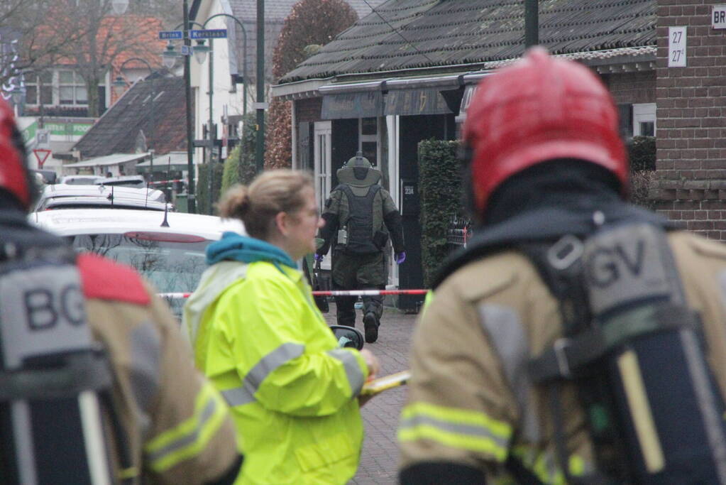 Explosieven Opruimingsdienst doet onderzoek naar mogelijke explosief