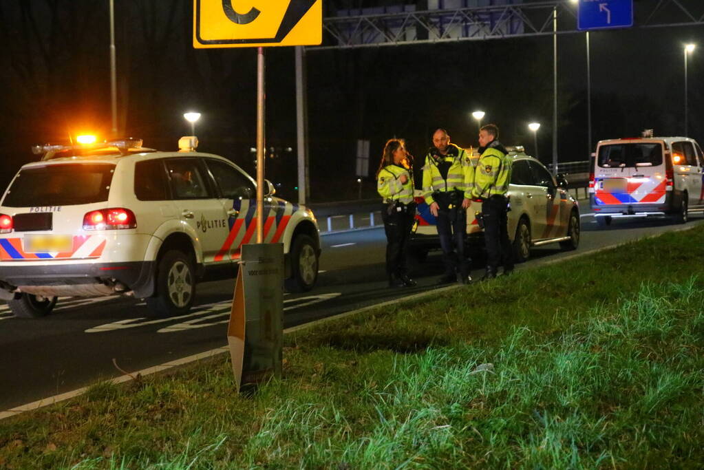 Vier voertuigen betrokken bij kop-staart aanrijding