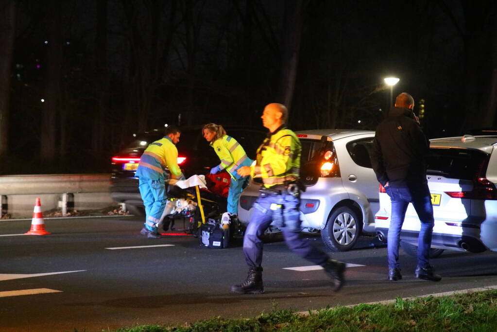 Vier voertuigen betrokken bij kop-staart aanrijding