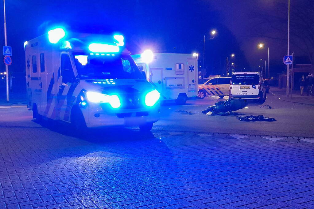 Scooter Total los na ongeval met bus