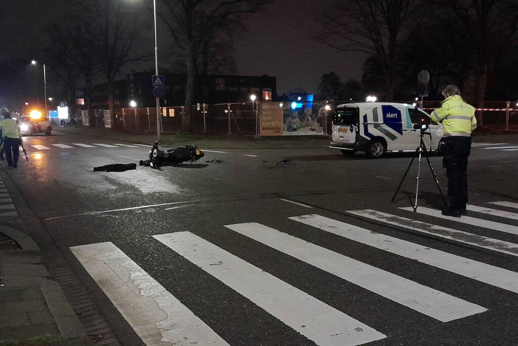 Scooter Total los na ongeval met bus