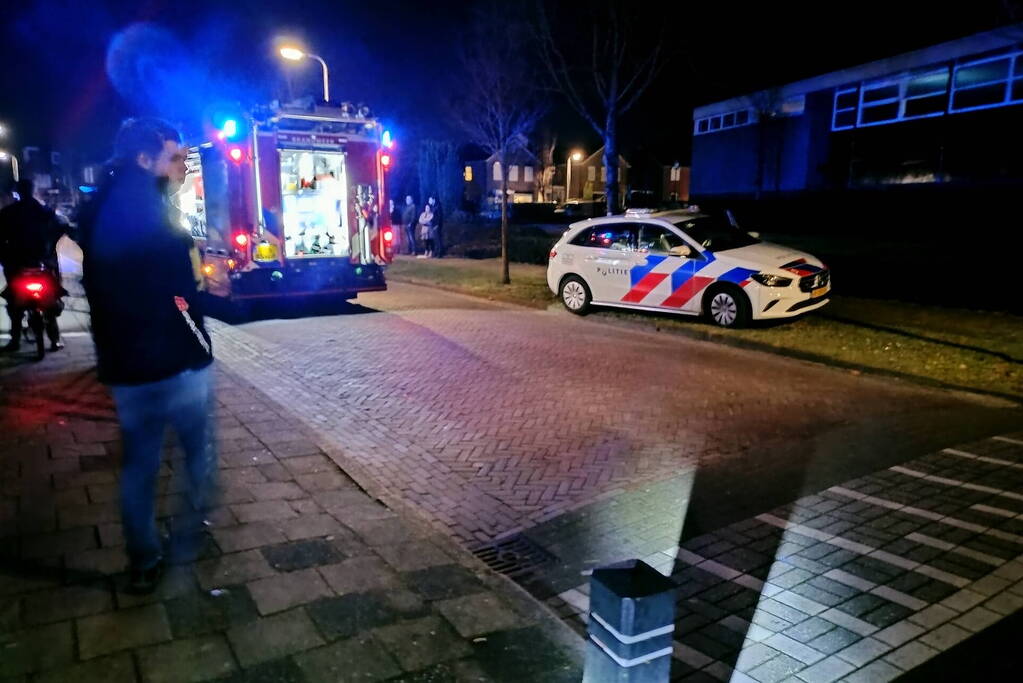 Brand in kelder van gebouw de Delle