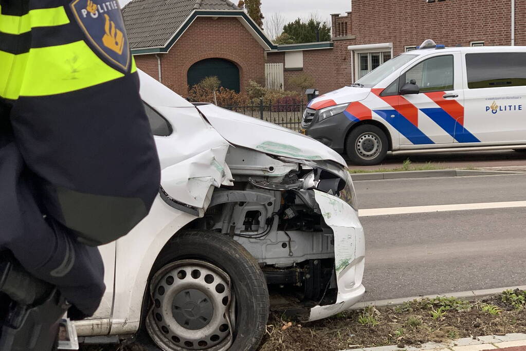Veel schade bij eenzijdig ongeval