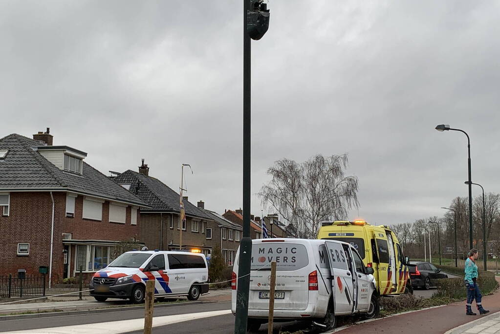 Veel schade bij eenzijdig ongeval