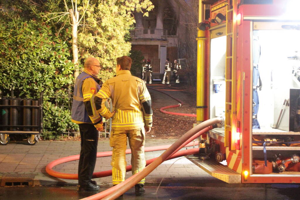 Grote brand in vrijstaande villa