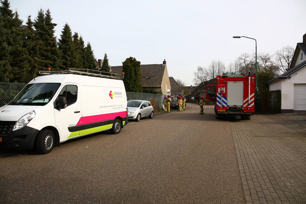 Gaslekkage in leegstaand pand