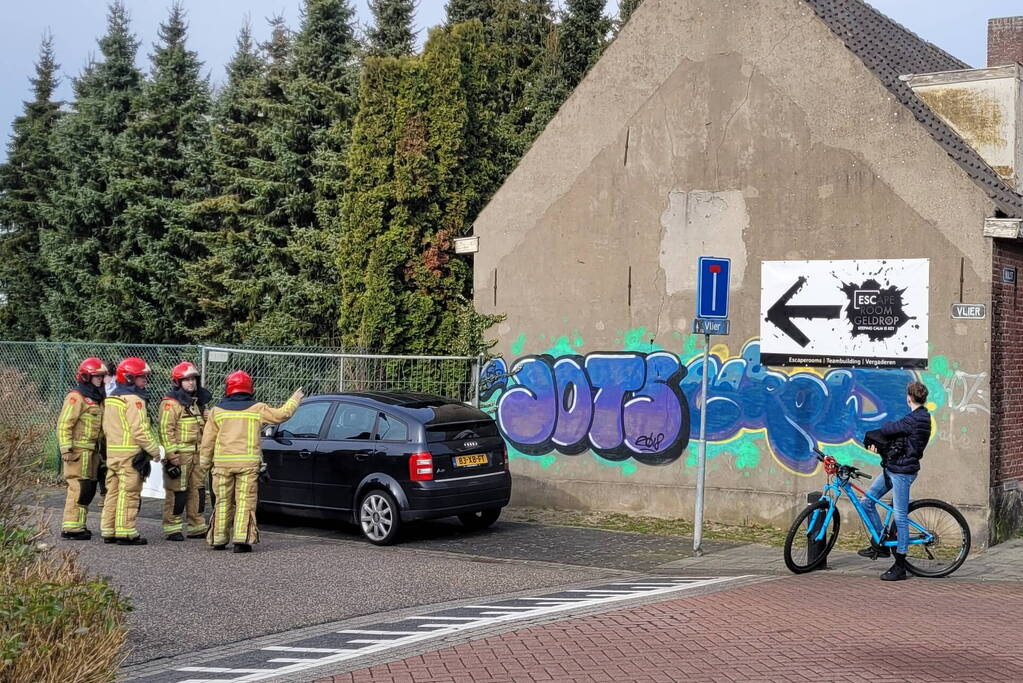 Gaslekkage in leegstaand pand