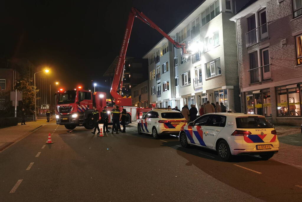 Veel rook bij brand in appartementencomplex