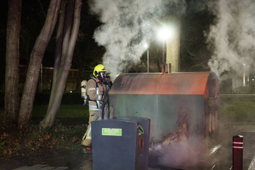 PMD-container in brand gestoken