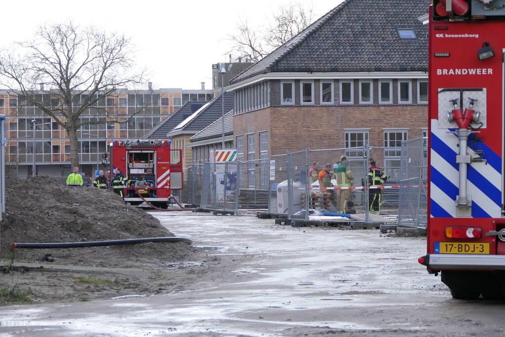 Gaslekkage op bouwplaats