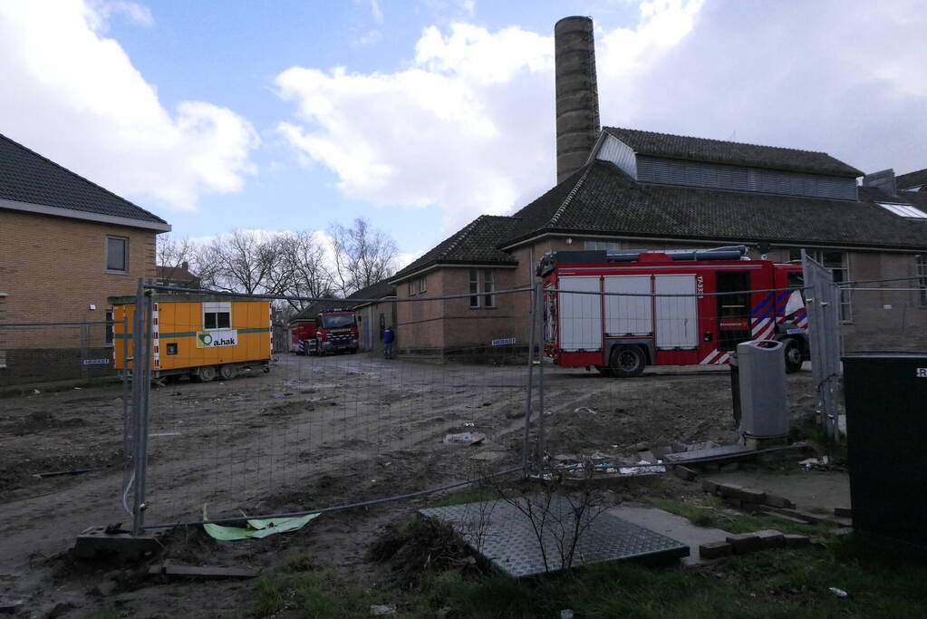 Gaslekkage op bouwplaats