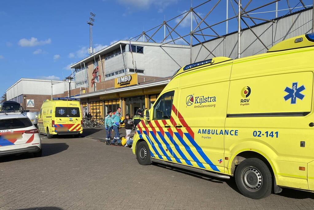 Ongeval tussen personenauto en scooter