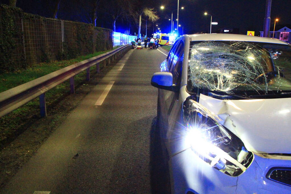 Ernstig ongeval tussen personenauto en voetganger