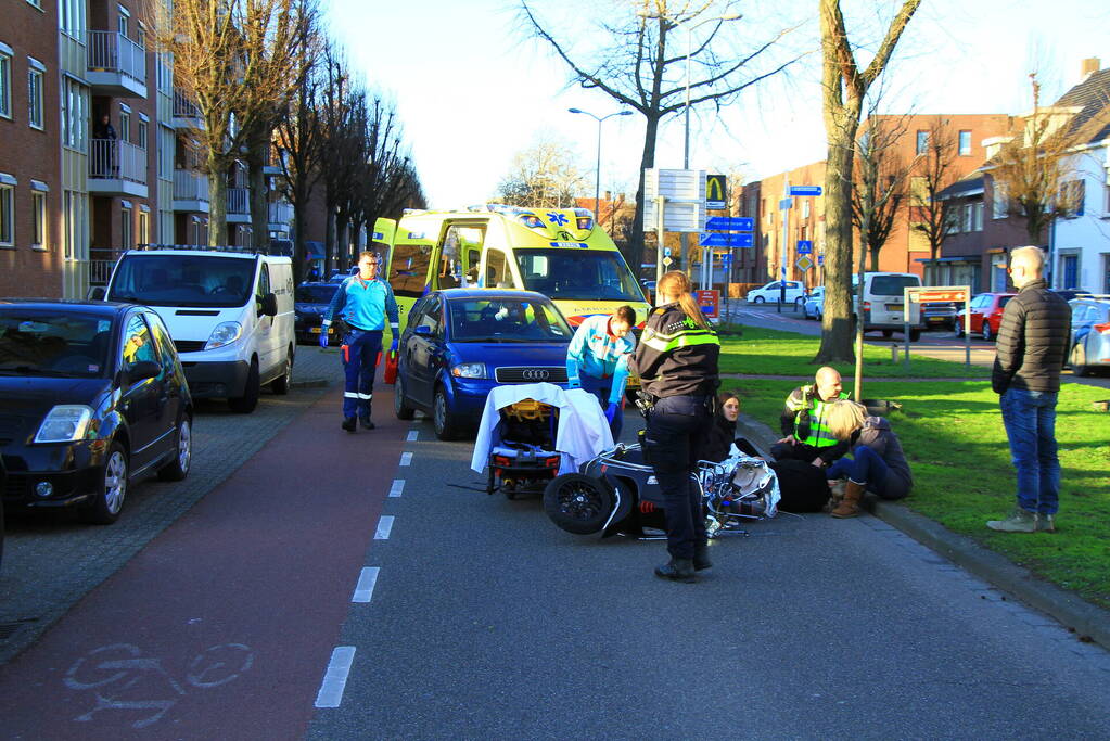 Scooterrijder gewond na val