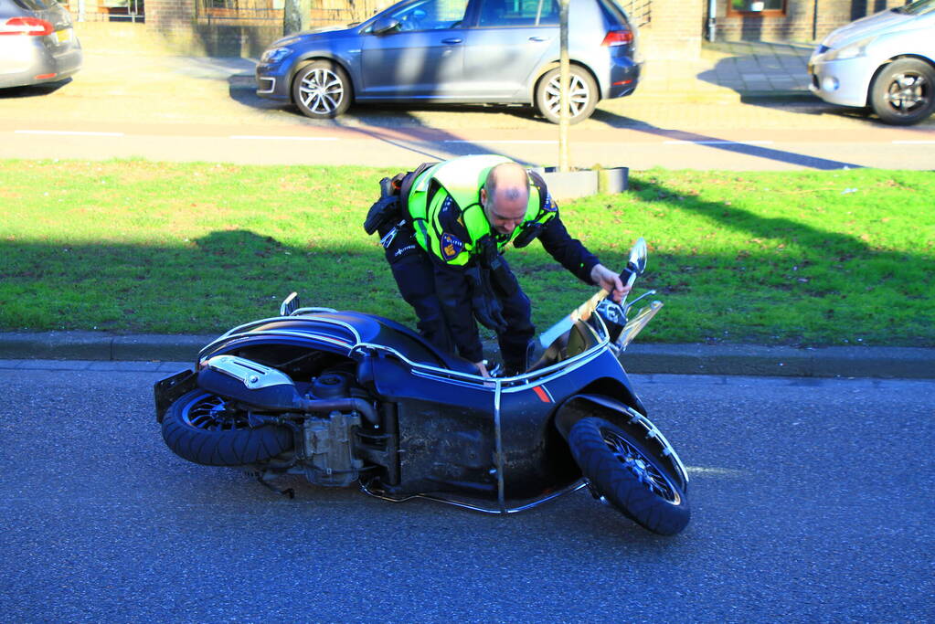 Scooterrijder gewond na val