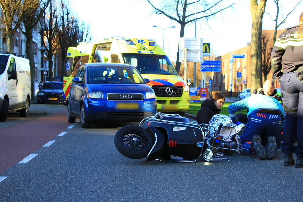 Scooterrijder gewond na val