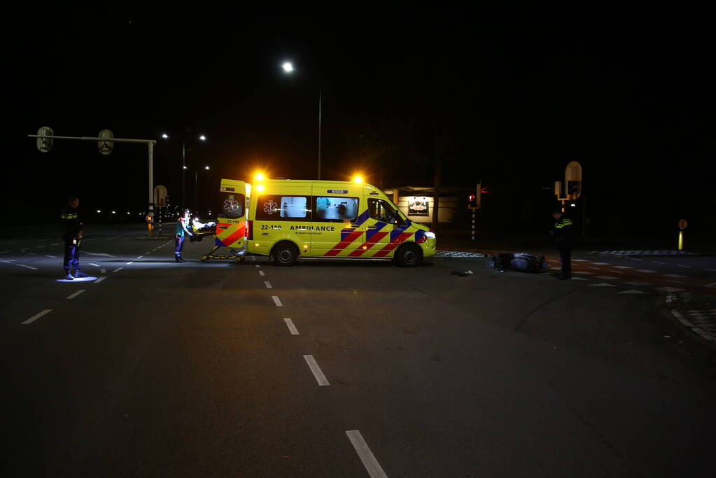 Scooterrijder gewond na val