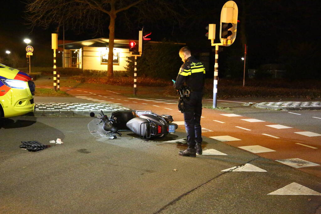 Scooterrijder gewond na val