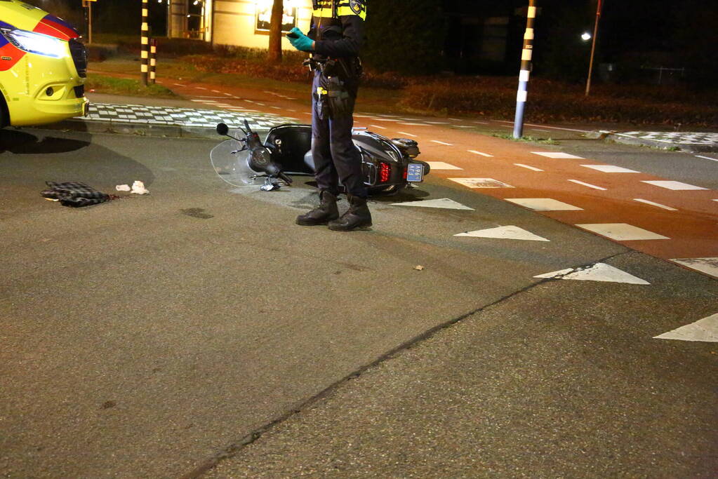Scooterrijder gewond na val