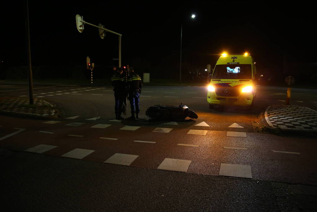 Scooterrijder gewond na val