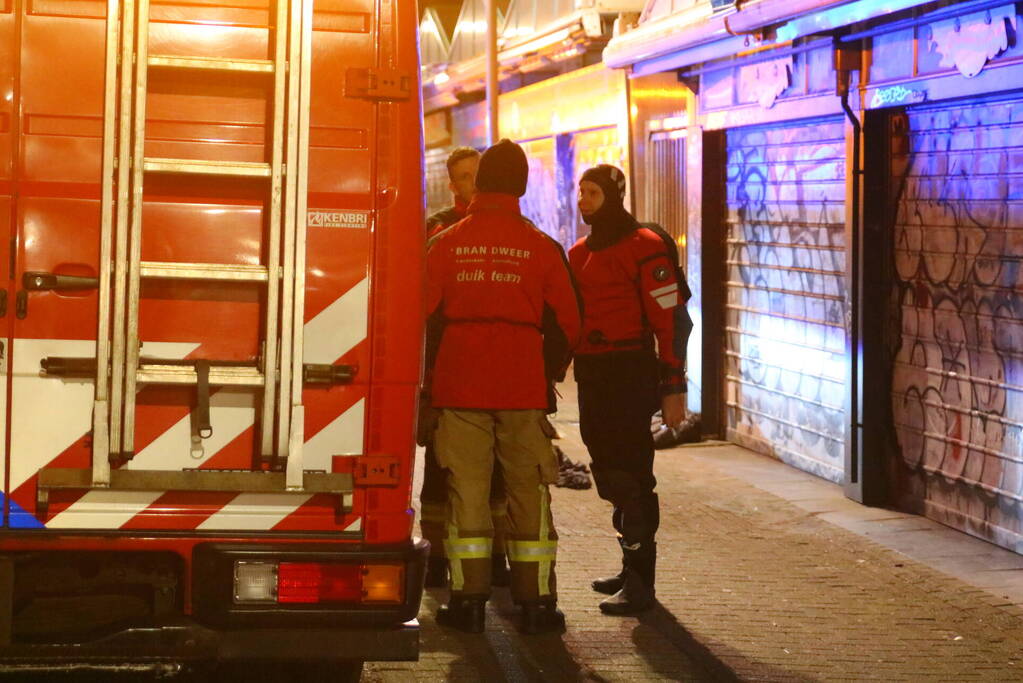 Persoon raakt te water