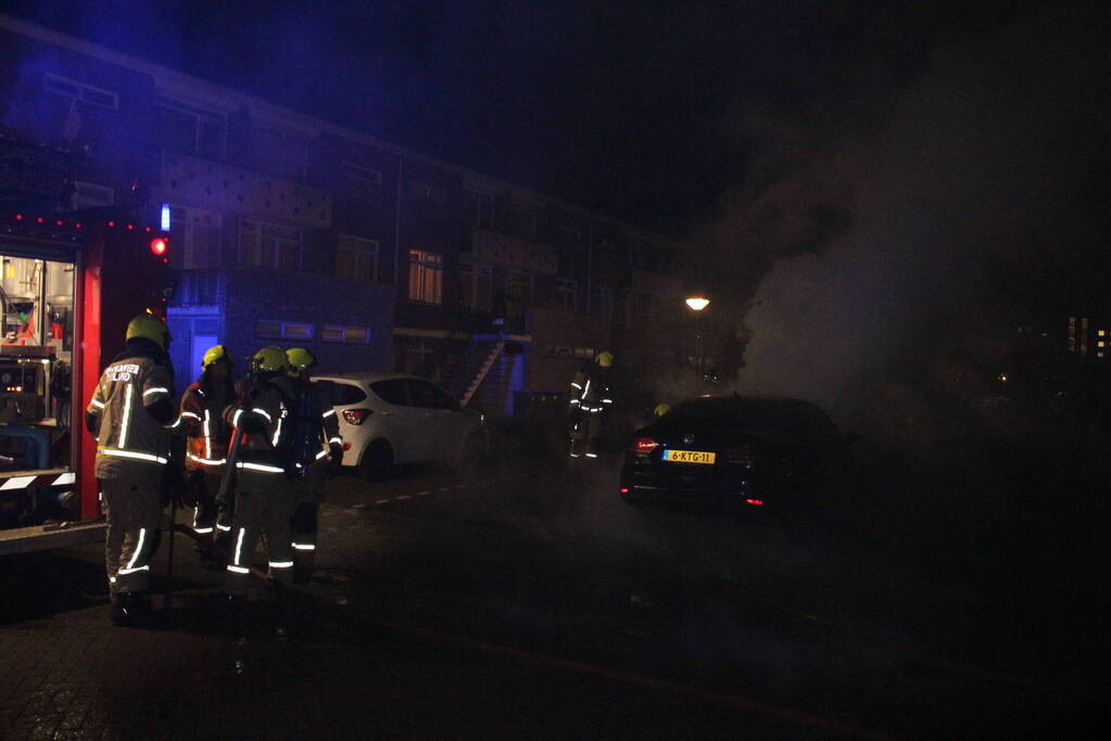 Auto flink beschadigd door brand