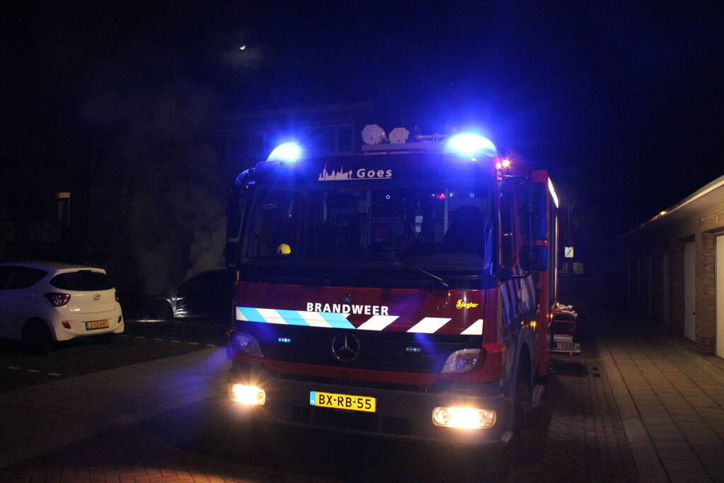 Auto flink beschadigd door brand