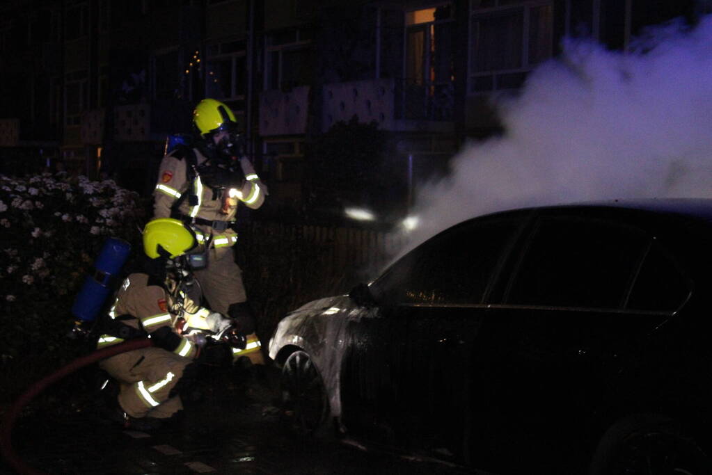 Auto flink beschadigd door brand