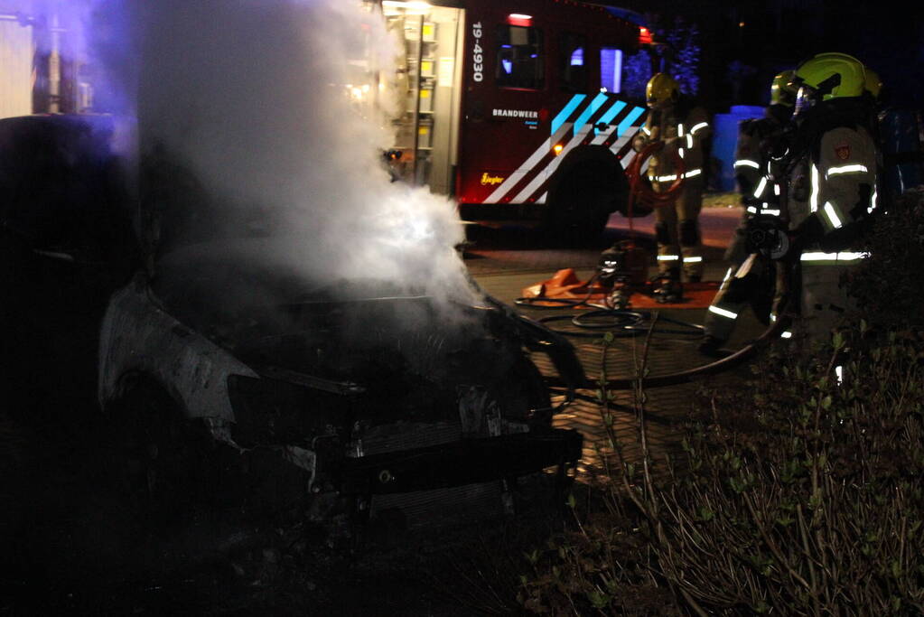 Auto flink beschadigd door brand