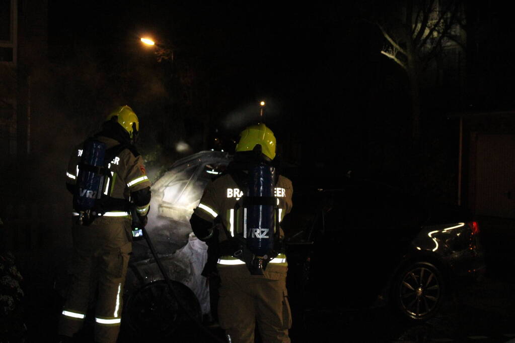 Auto flink beschadigd door brand