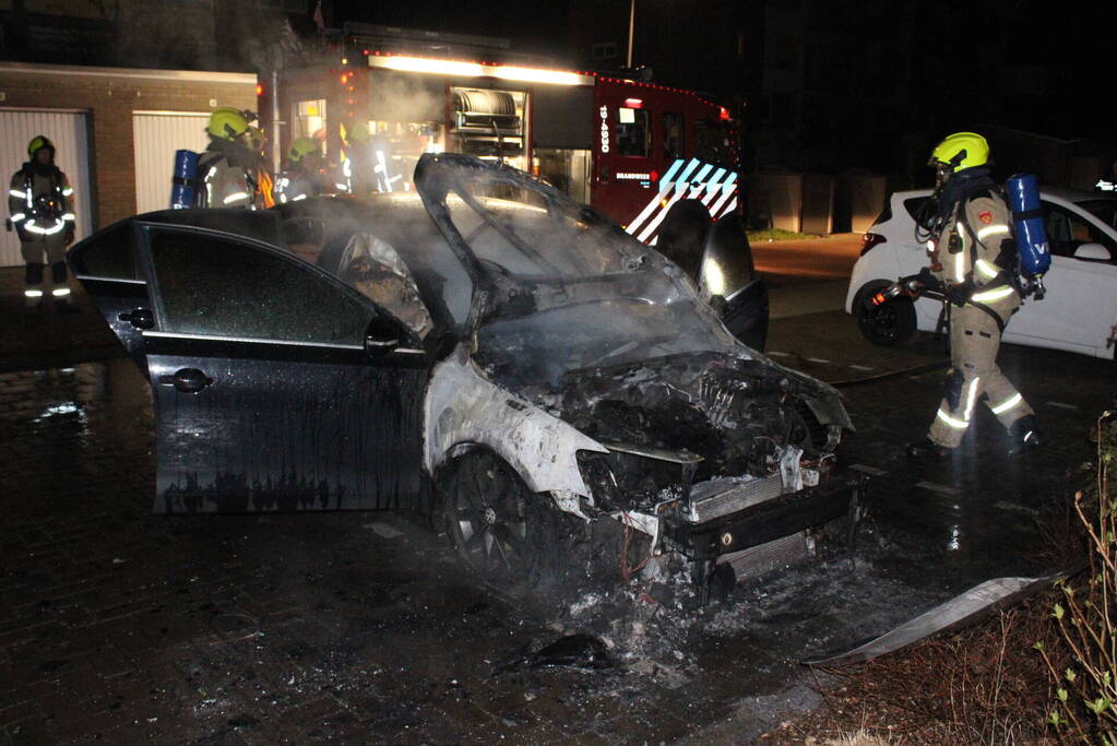 Auto flink beschadigd door brand