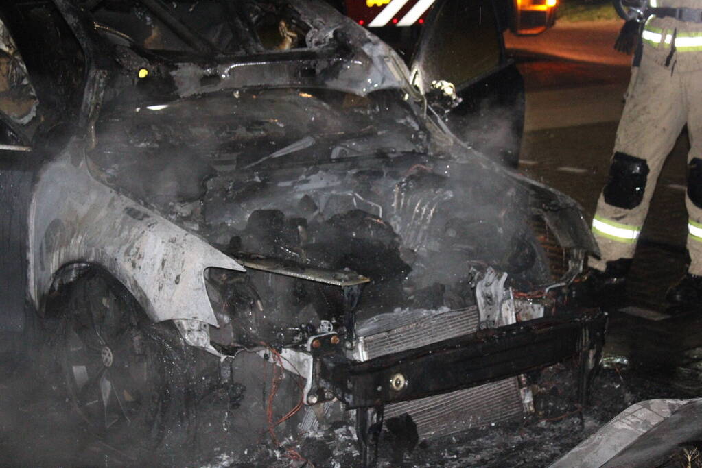 Auto flink beschadigd door brand